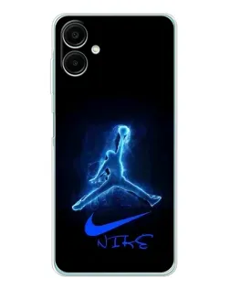 Чехол для Samsung Galaxy A07 с картинкой «Jordan Neon Blue»