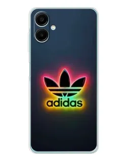 Чехол для Samsung Galaxy A07 с картинкой «Неоновый Adidas»