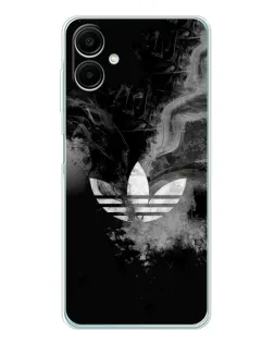 Чехол для Samsung Galaxy A07 с картинкой «Абстрактный дым Adidas»
