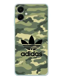 Чехол для Samsung Galaxy A07 с картинкой «Милитари стиль Adidas»
