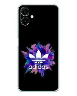 Чехол для Samsung Galaxy A07 с картинкой «Взрыв красок Adidas»