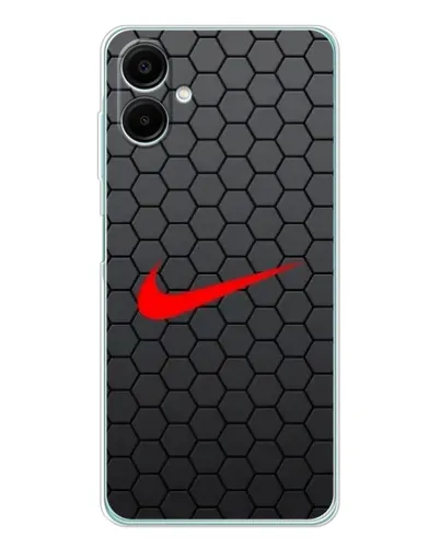 Чехол для Samsung Galaxy A07 с картинкой «Nike — карбоновая сетка» Чехол для Samsung Galaxy A07 с картинкой «Nike — карбоновая сетка»