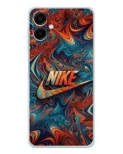 Чехол для Samsung Galaxy A07 с картинкой «Nike в абстракции»