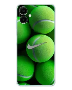 Чехол для Samsung Galaxy A07 с картинкой «Теннисные мячи Найк»