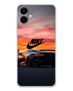 Чехол для Samsung Galaxy A07 с картинкой «Nike и суперкар»
