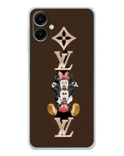 Чехол для Samsung Galaxy A07 с картинкой «LV и Микки Маус»