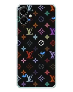 Чехол для Samsung Galaxy A07 с картинкой «Цветная монограмма LV»