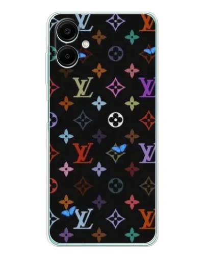 Чехол для Samsung Galaxy A07 с картинкой «Цветная монограмма LV» Чехол для Samsung Galaxy A07 с картинкой «Цветная монограмма LV»