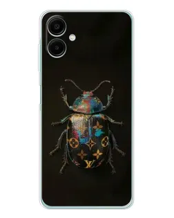 Чехол для Samsung Galaxy A07 с картинкой «LV — мраморный принт»