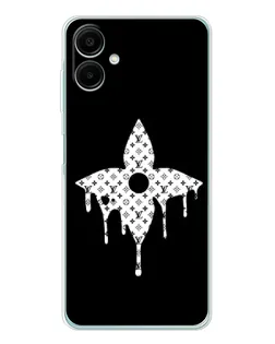 Чехол для Samsung Galaxy A07 с картинкой «Цветочная монограмма»