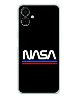 Чехол для Samsung Galaxy A07 с картинкой «NASA — классика Red Blue»