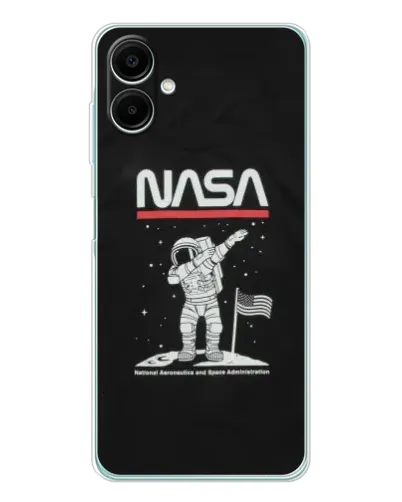 Чехол для Samsung Galaxy A07 с картинкой «NASA — шагаем по Луне» Чехол для Samsung Galaxy A07 с картинкой «NASA — шагаем по Луне»