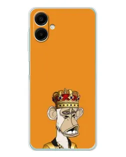 Чехол для Samsung Galaxy A07 с картинкой «Золотая обезьяна Bored Ape»