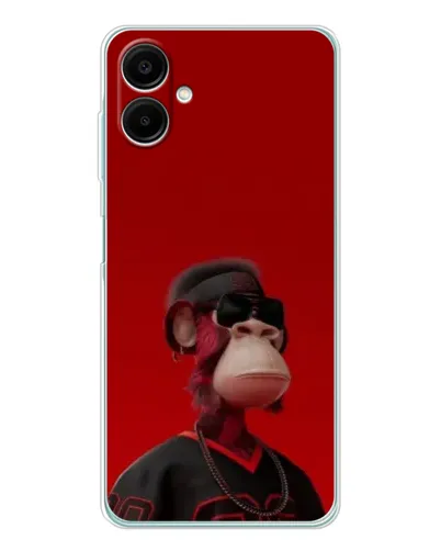 Чехол для Samsung Galaxy A07 с картинкой «Bored Ape в красном» Чехол для Samsung Galaxy A07 с картинкой «Bored Ape в красном»