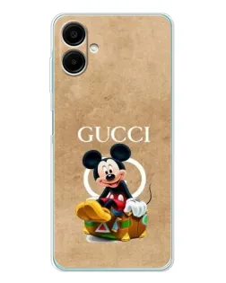 Чехол для Samsung Galaxy A07 с картинкой «Микки Маус Gucci — крафт»