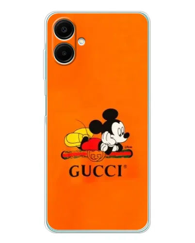 Чехол для Samsung Galaxy A07 с картинкой «Микки Маус Gucci — оранж» Чехол для Samsung Galaxy A07 с картинкой «Микки Маус Gucci — оранж»
