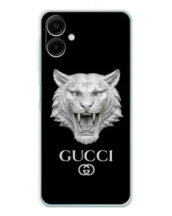 Чехол для Samsung Galaxy A07 с картинкой «Gucci — серебряный лев»
