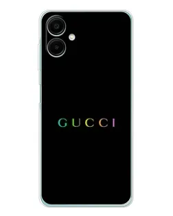 Чехол для Samsung Galaxy A07 с картинкой «Gucci — неоновый минимализм»