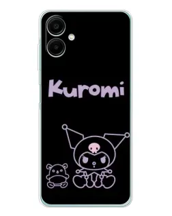 Чехол для Samsung Galaxy A07 с картинкой «Kuromi — черный минимализм»
