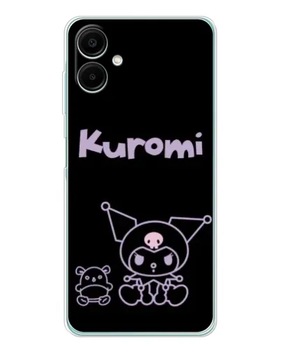 Чехол для Samsung Galaxy A07 с картинкой «Kuromi — черный минимализм» Чехол для Samsung Galaxy A07 с картинкой «Kuromi — черный минимализм»