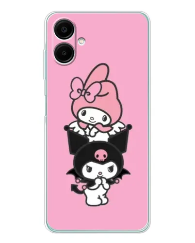 Чехол для Samsung Galaxy A07 с картинкой «Трио My Melody и Kuromi» Чехол для Samsung Galaxy A07 с картинкой «Трио My Melody и Kuromi»