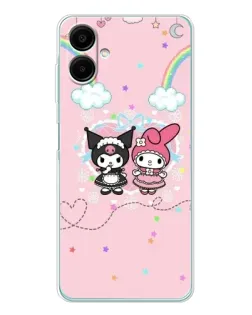 Чехол для Samsung Galaxy A07 с картинкой «My Melody и Kuromi» Чехол для Samsung Galaxy A07 с картинкой «My Melody и Kuromi»