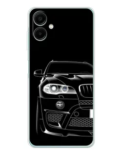 Чехол для Samsung Galaxy A07 с картинкой «Темный силуэт BMW»
