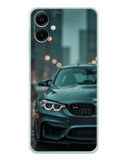 Чехол для Samsung Galaxy A07 с картинкой «BMW в огнях города»
