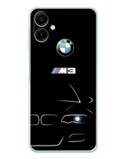 Чехол для Samsung Galaxy A07 с картинкой «Минималистичный принт BMW M3»