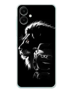 Чехол для Samsung Galaxy A07 с картинкой «BMW и лев»