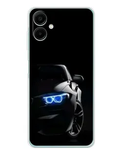 Чехол для Samsung Galaxy A07 с картинкой «BMW — ночной взгляд»