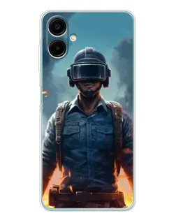 Чехол для Samsung Galaxy A07 с картинкой «PUBG — реалистичный герой»
