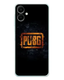 Чехол для Samsung Galaxy A07 с картинкой «PUBG — золотой логотип»