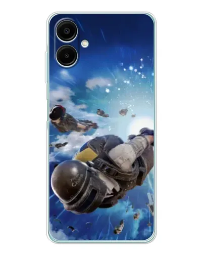 Чехол для Samsung Galaxy A07 с картинкой «Десант PUBG — прыжок» Чехол для Samsung Galaxy A07 с картинкой «Десант PUBG — прыжок»