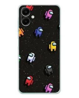 Чехол для Samsung Galaxy A07 с картинкой «Космический паттерн Among Us» Чехол для Samsung Galaxy A07 с картинкой «Космический паттерн Among Us»