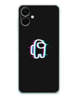 Чехол для Samsung Galaxy A07 с картинкой «Among Us неон»