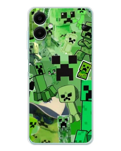 Чехол для Samsung Galaxy A07 с картинкой «Криперы Minecraft» Чехол для Samsung Galaxy A07 с картинкой «Криперы Minecraft»