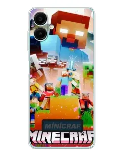 Чехол для Samsung Galaxy A07 с картинкой «Minecraft герои игры» Чехол для Samsung Galaxy A07 с картинкой «Minecraft герои игры»