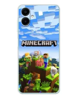 Чехол для Samsung Galaxy A07 с картинкой «Minecraft классический мир»