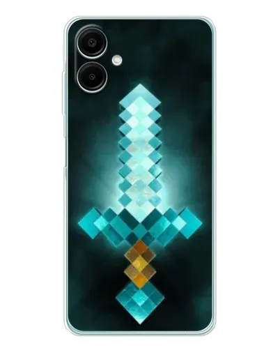 Чехол для Samsung Galaxy A07 с картинкой «Алмазный меч неон» Чехол для Samsung Galaxy A07 с картинкой «Алмазный меч неон»