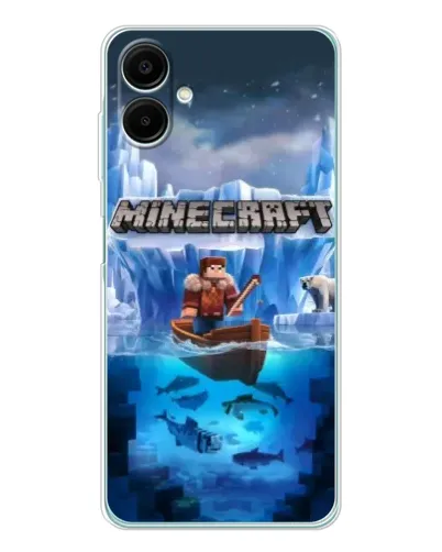 Чехол для Samsung Galaxy A07 с картинкой «Minecraft ледяной мир» Чехол для Samsung Galaxy A07 с картинкой «Minecraft ледяной мир»