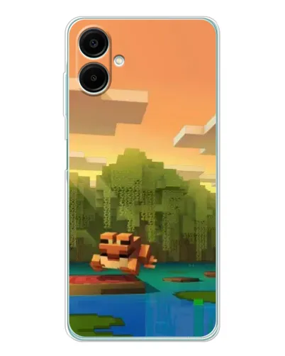 Чохол для Samsung Galaxy A07 з картинкою «Майнкрафт захід сонця»
