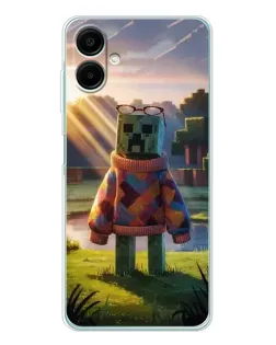 Чехол для Samsung Galaxy A07 с картинкой «Крипер в свитере»
