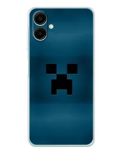Чехол для Samsung Galaxy A07 с картинкой «Крипер текстура»