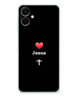 Чехол для Samsung Galaxy A07 с картинкой «Сердце - Jesus» Чехол для Samsung Galaxy A07 с картинкой «Сердце - Jesus»