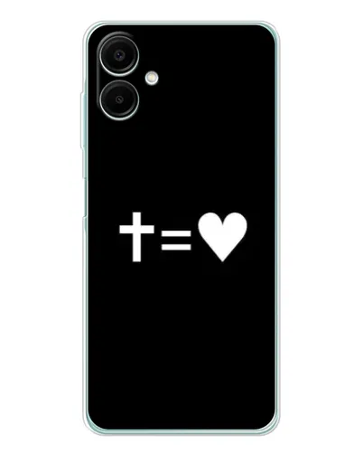 Чехол для Samsung Galaxy A07 с картинкой «Крест и Сердце»