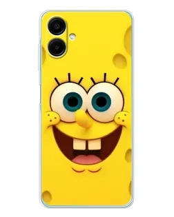 Чехол для Samsung Galaxy A07 с картинкой «Губка Боб улыбка»