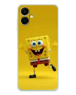 Чехол для Samsung Galaxy A07 с картинкой «Позитивный Губка Боб»