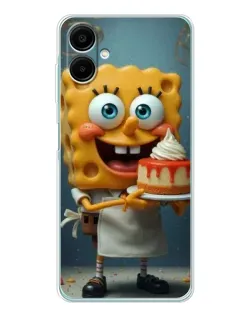 Чехол для Samsung Galaxy A07 с картинкой «Повар Спанч Боб»