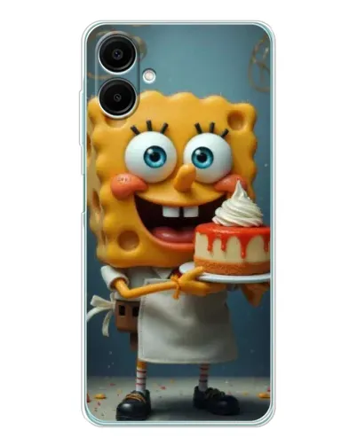 Чехол для Samsung Galaxy A07 с картинкой «Повар Спанч Боб»